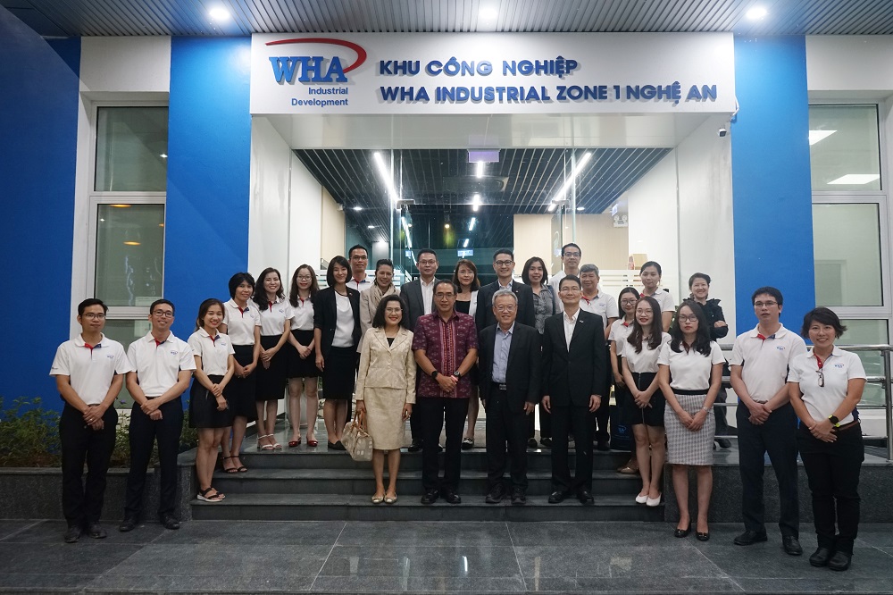 WHA伟华集团欢迎泰国大使及代表团对越南义安省 WHA伟华工业园区 一区新办公室进行正式访问