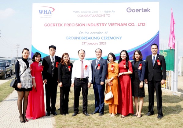 Goertek khởi công xây dựng Nhà máy mới tại Khu công nghiệp WHAIZ1 - Nghệ An