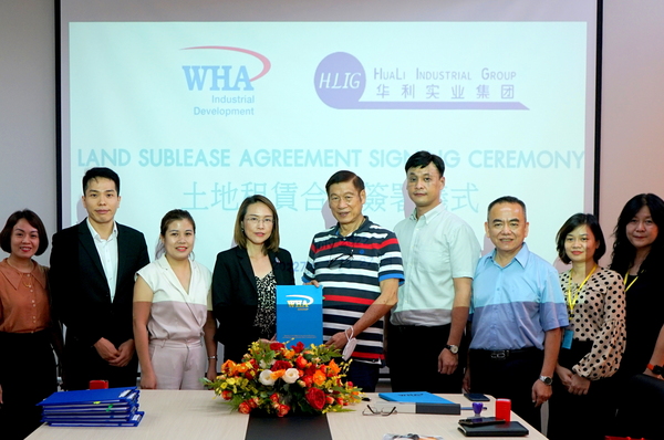 HuaLi Industrial Group Signs Lease Agreement with WHA Industrial Zone Nghe An JSC to Expand its New Manufacturing Plant