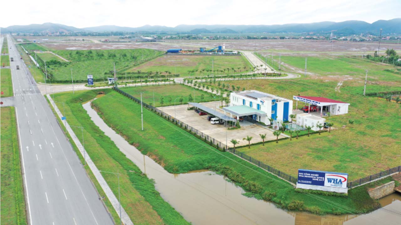 义安省WHA1工业区，以完善的基础设施打开投资机会。