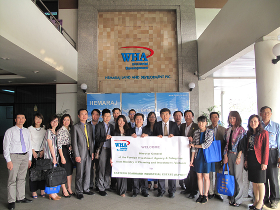 베트남 투자 대표단은 태국 WHA 산업 단지 방문