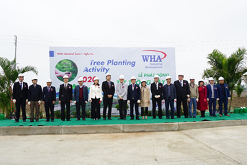 Hưởng ứng phong trào Tết trồng cây-Xuân Canh Tý 2020 tại Khu Công Nghiệp WHA Industrial Zone 1 – Nghệ An