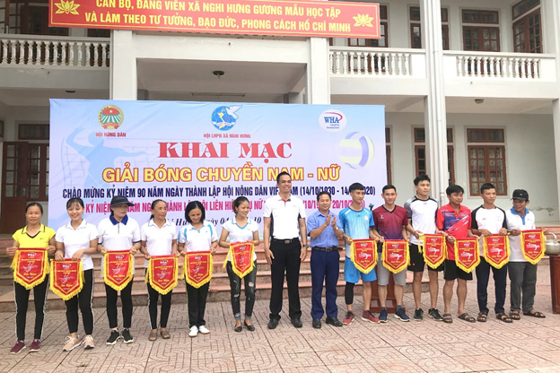 WHA Sponsors Volleyball Tournament In Nghi Hung Commune