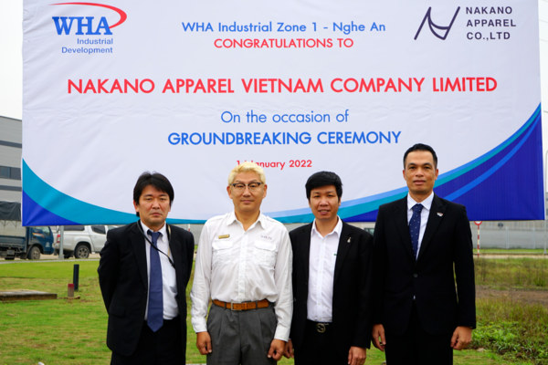 Groundbreaking Ceremony for Nakano Apparel Vietnam Co., Ltd at WHA Industrial Zone 1 - Nghe An