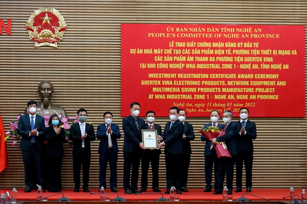 Goertek Vina Receives IRC to Increase Investment Capital  at WHA Industrial Zone 1 – Nghe An