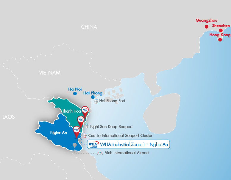 WHA provide well-graded land for factory in the industrial industrial utilities in Vietnam and Thailand