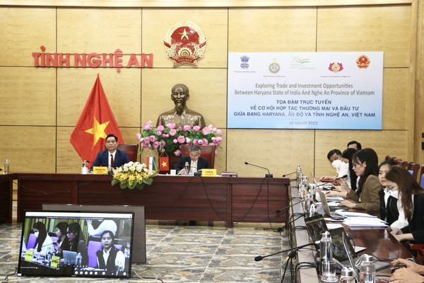 WHA Attended an Online Seminar to Attract Investment & Trade Between Nghe An Province (Vietnam) and Haryana Province (India)