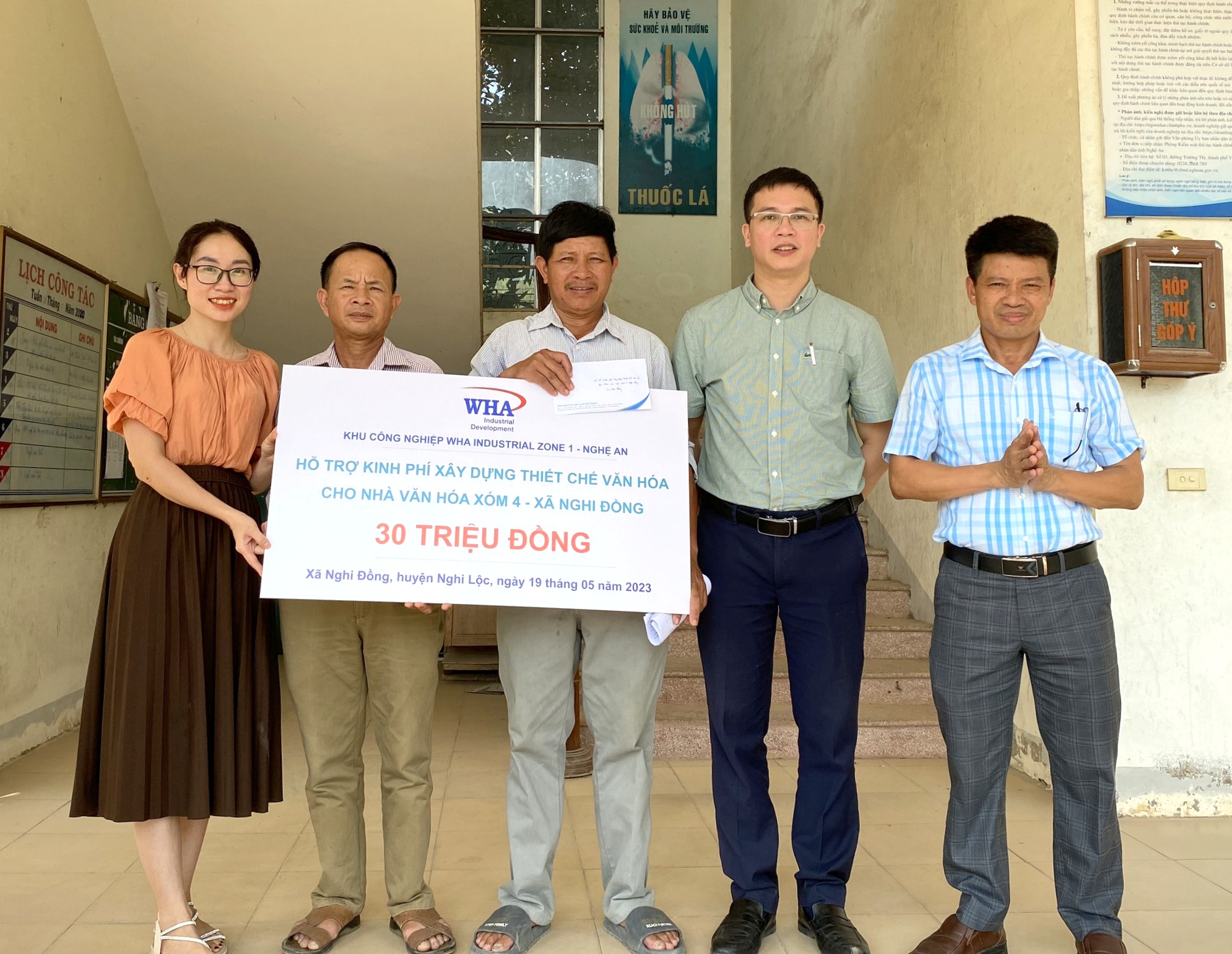 WHA Vietnam Supports Construction and Renovation of Cultural Houses in Nghi Dong Commune