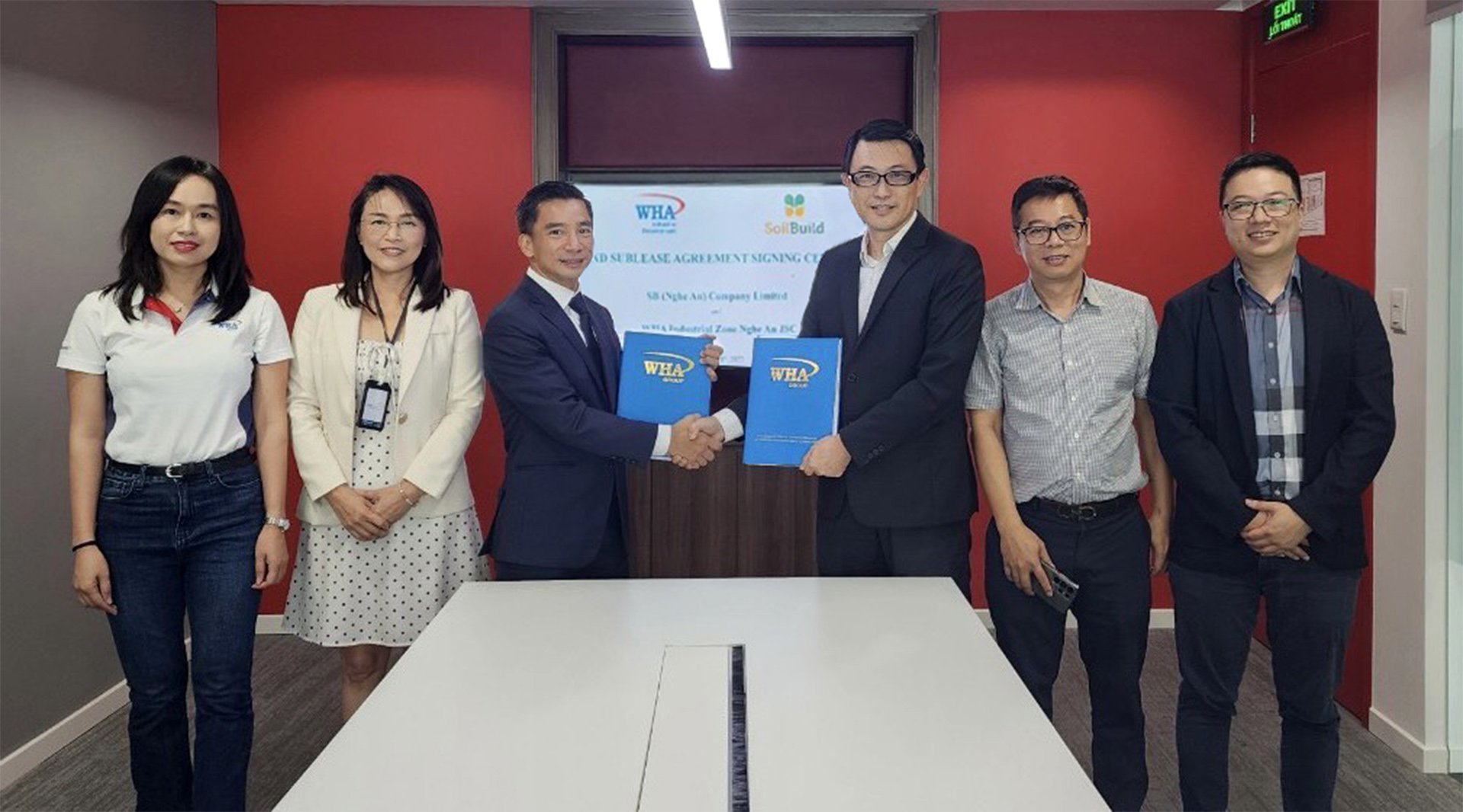 Soilbuild International finalizes land agreement with WHA Industrial Zone Nghe An to develop a new project in Nghe An province