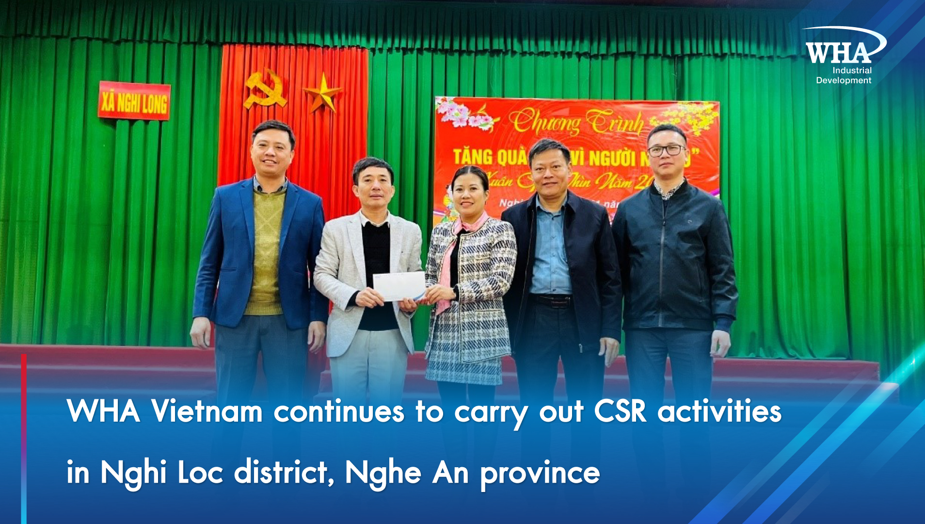 WHA Vietnam continues to carry out CSR activities in Nghi Loc district, Nghe An province