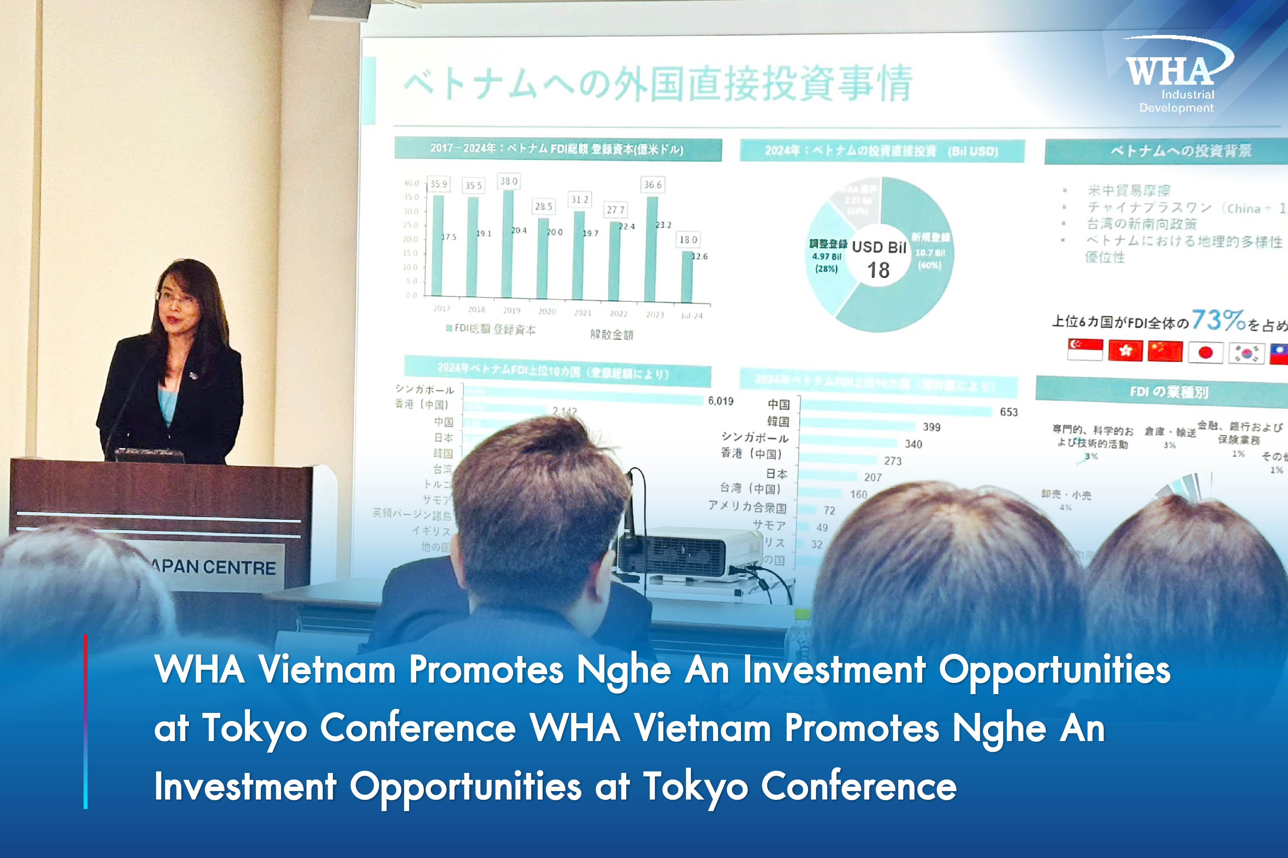 WHA Vietnam Promotes Nghe An Investment Opportunities at Tokyo Conference