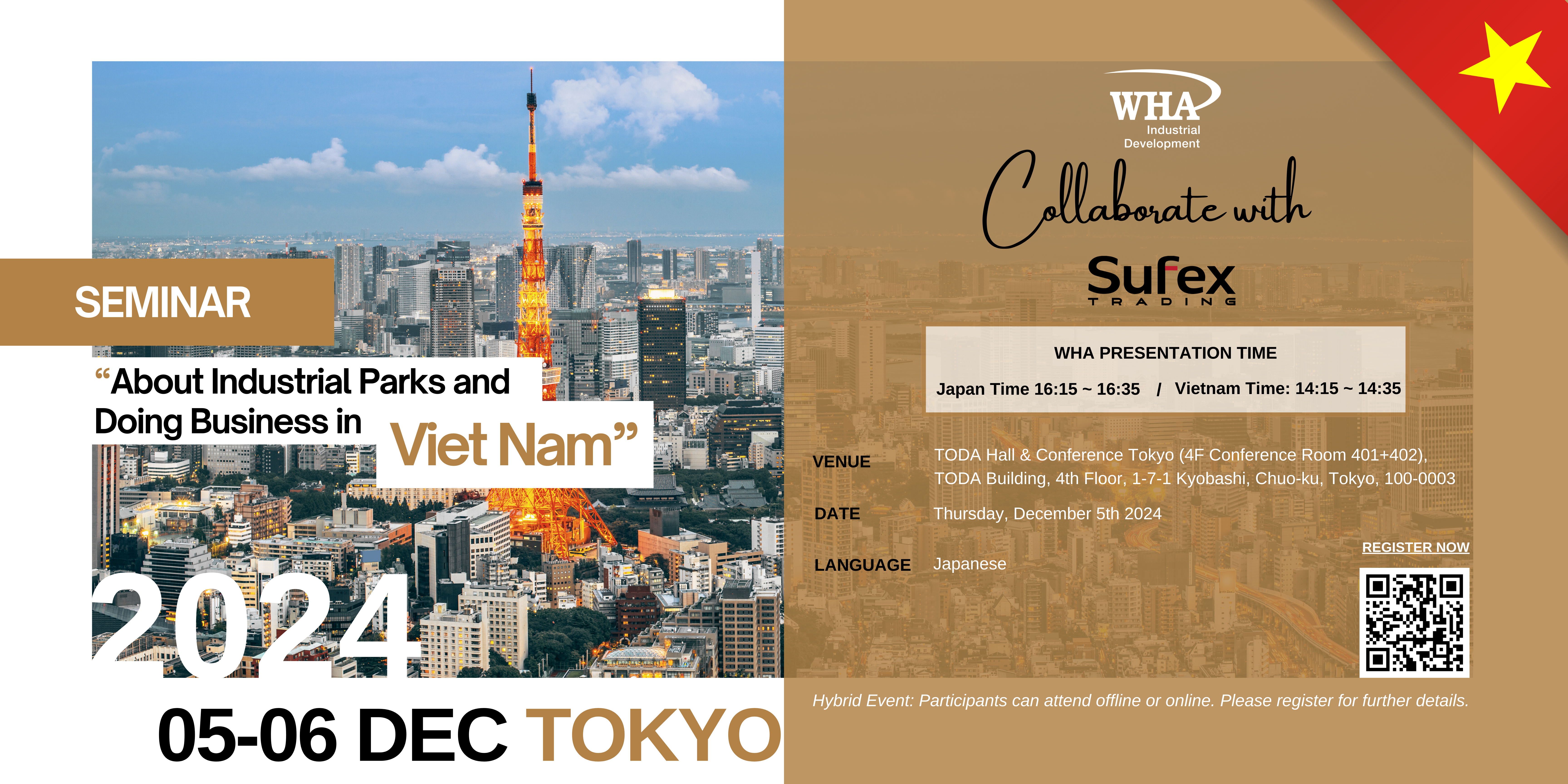 WHA Joins Seminar “About Industrial Parks and Doing Business in Vietnam”: Leading the Way in the Future of FDI in the North Central Region of Vietnam