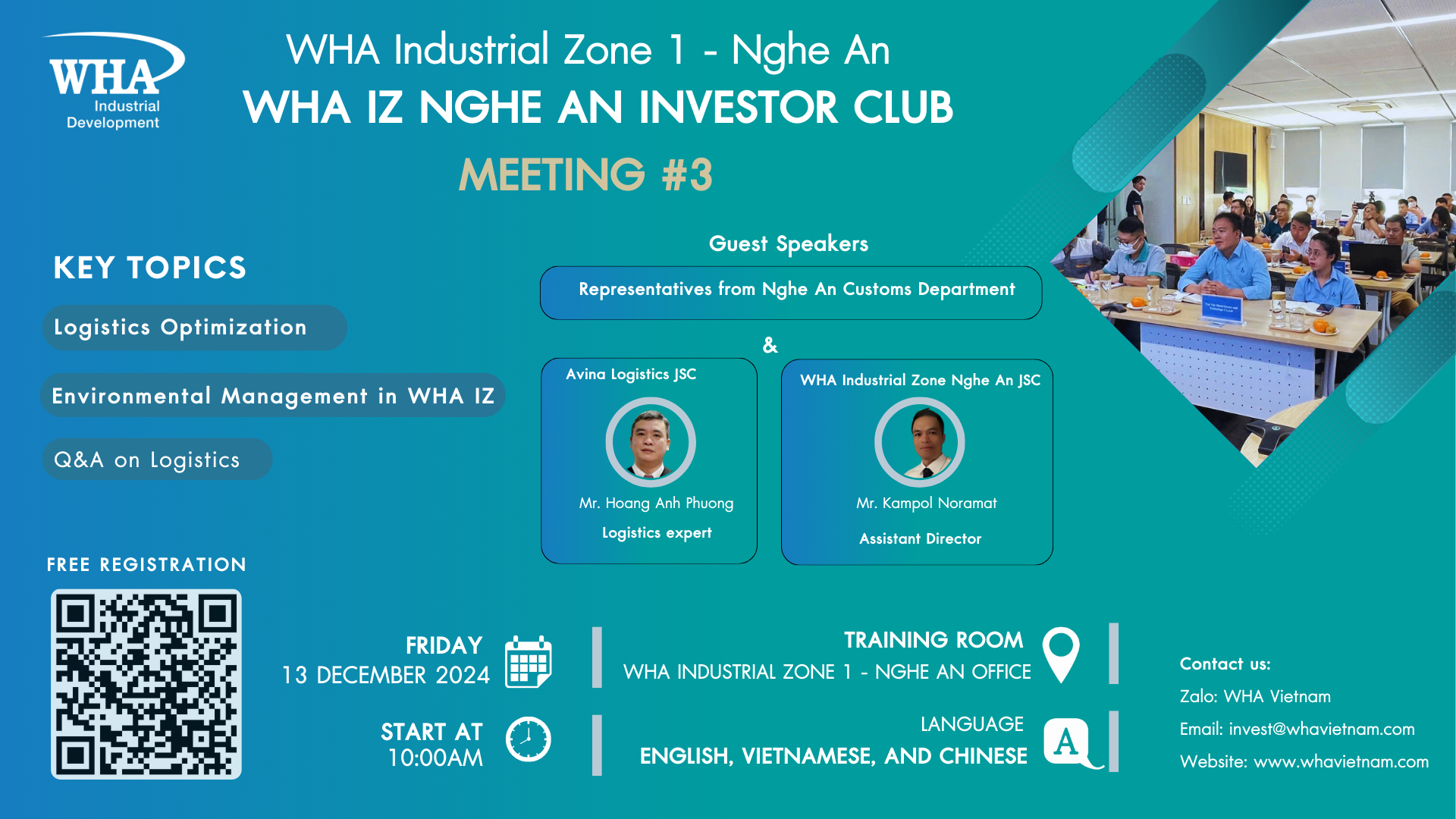 Upcoming Event: WHA Investor Club #3 – Unlocking Practical Solutions for Logistics & Environmental Management