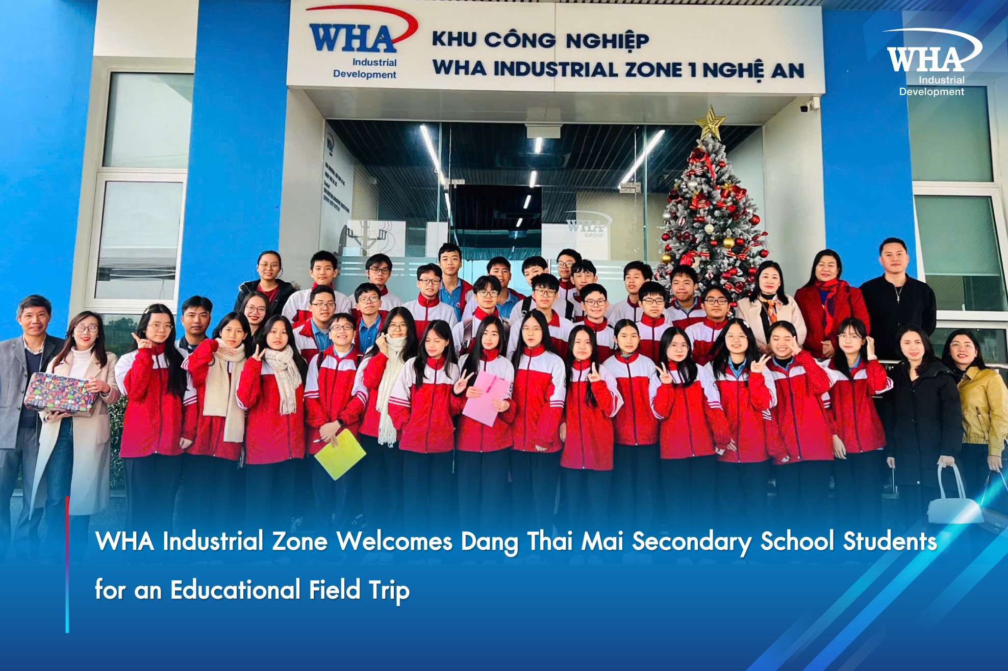 WHA Industrial Zone Welcomes Dang Thai Mai Secondary School Students for an Educational Field Trip