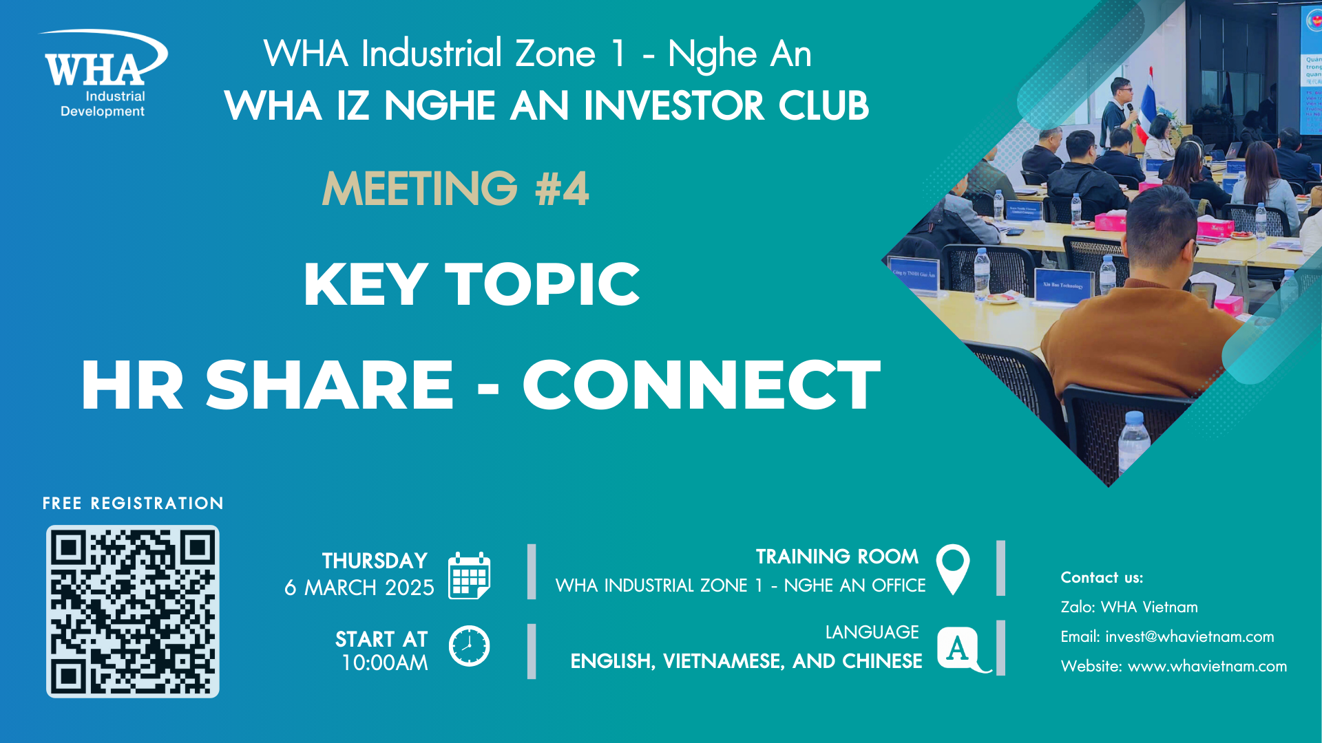 WHA Investor Club Meeting #4 – HR Share & Connect: Strengthening Collaboration and Workforce Development