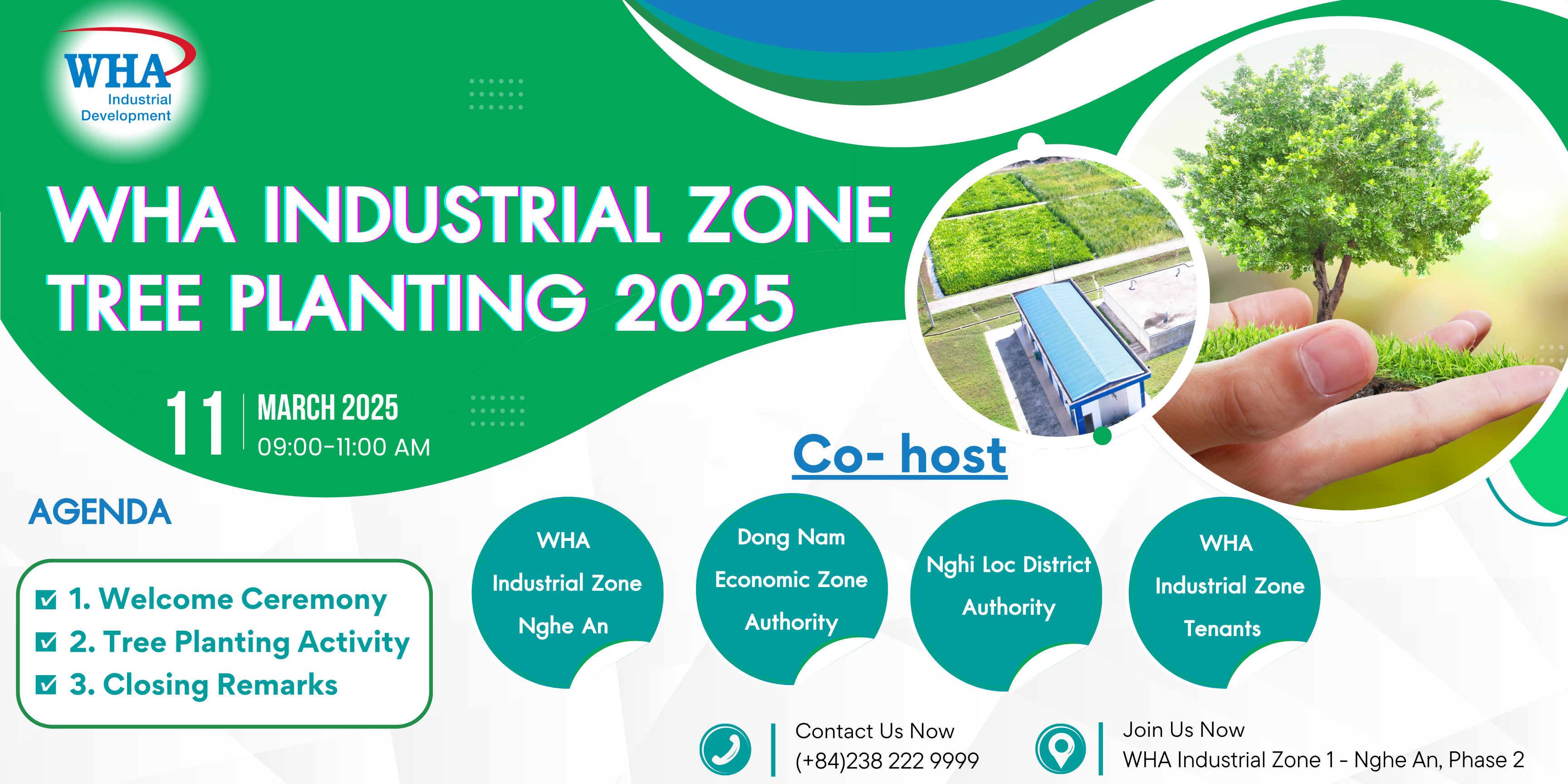 WHA Industrial Zone Nghe An to Launch Tree Planting 2025 Initiative Towards Net Zero Emissions