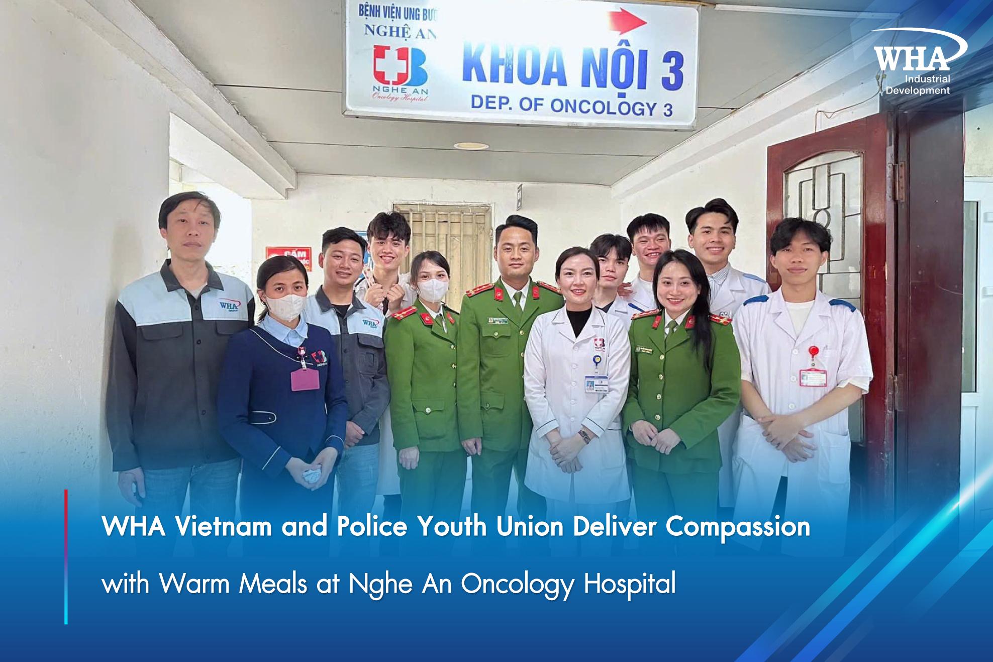 WHA Vietnam and Police Youth Union Deliver Compassion with Warm Meals at Nghe An Oncology Hospital