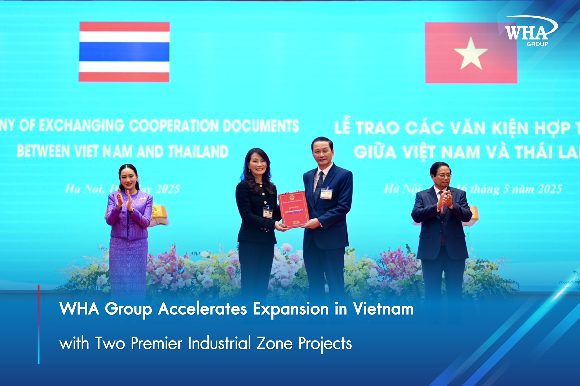 WHA Group Accelerates Expansion in Vietnam with Two Premier Industrial Zone Projects