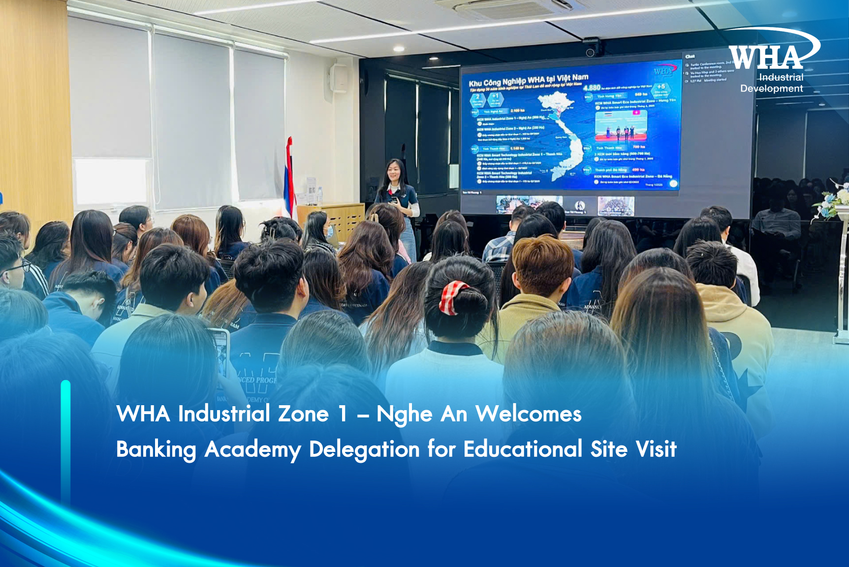 WHA Industrial Zone 1 – Nghe An Welcomes Banking Academy Delegation for Educational Site Visit