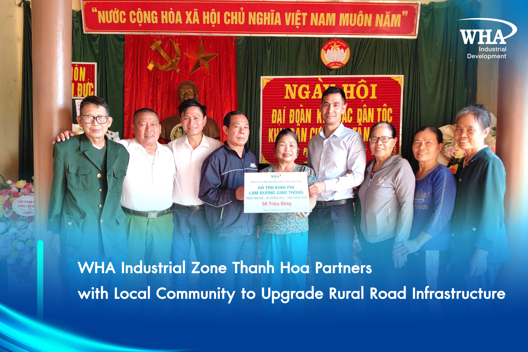 WHA Industrial Zone Thanh Hoa Partners with Local Community to Upgrade Rural Road Infrastructure