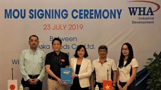 Aska Foods to set up the seafood processing factory at WHA Industrial Zone 1 - Nghe An, Vietnam