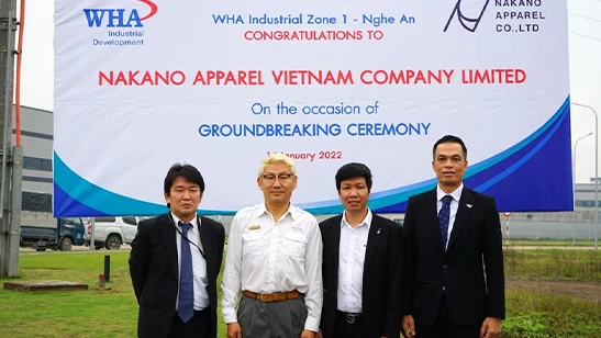 Groundbreaking Ceremony for Nakano Apparel Vietnam Co., Ltd at WHA Industrial Zone 1 - Nghe An