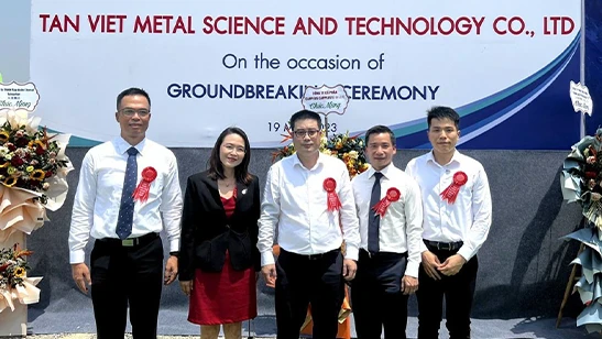 WHA Vietnam Congratulates Tan Viet Metal Science and Technology Co., Ltd. on Its Groundbreaking Ceremony for New Factory at WHA Industrial Zone 1 - Nghe An