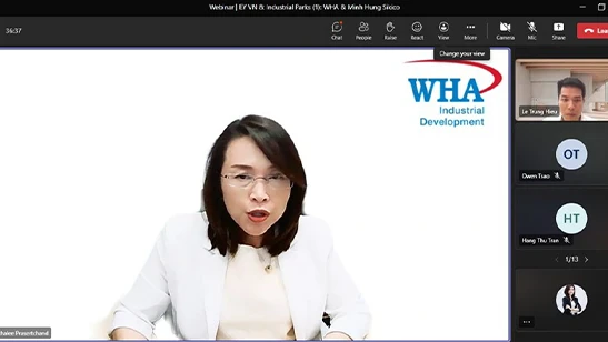 WHA Vietnam Joins Webinar with EY: Vietnam Industrial Park Introduction