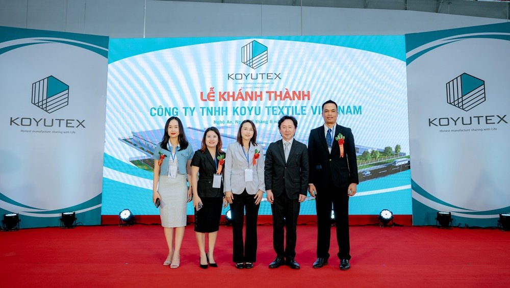 Koyu Textile Vietnam marks a new era of innovation with its new factory at WHA Industrial Zone 1 - Nghe An