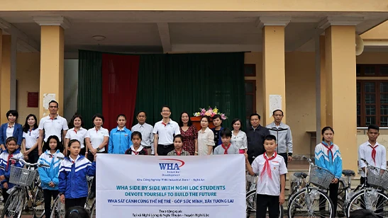 WHA side by side with Nghi Loc students - Devote Yourself to Build the Future