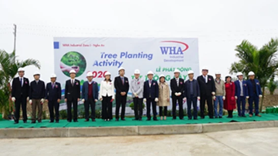 Tree-Planting Activity Held at WHA Industrial Zone 1 – Nghe An