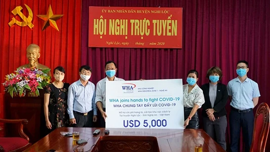 WHA Industrial Zone 1 – Nghe An Plays its Part to Fight COVID-19 Outbreak