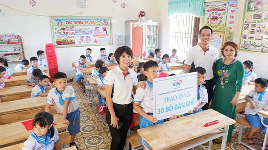 WHA supports facilities for schools in Nghi Loc districts