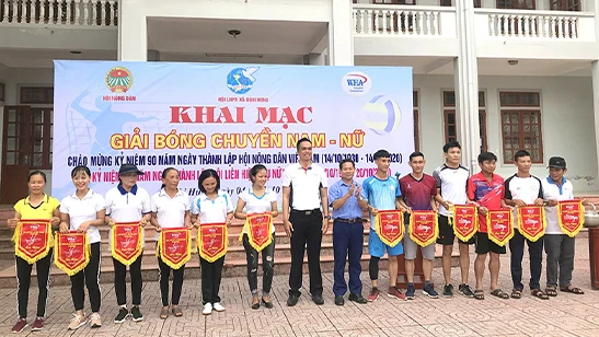 WHA Sponsors Volleyball Tournament In Nghi Hung Commune