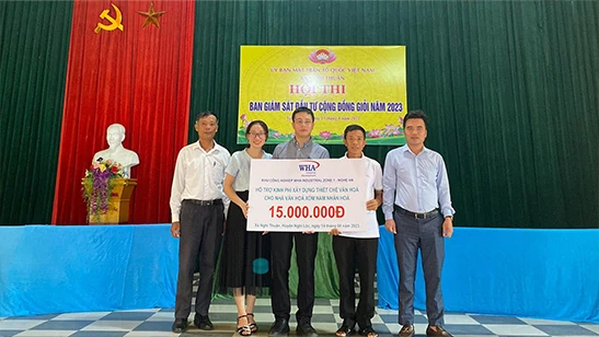 WHA Industrial Zone Nghe An JSC Provides Financial Support around VND 70 million in Nghe An district