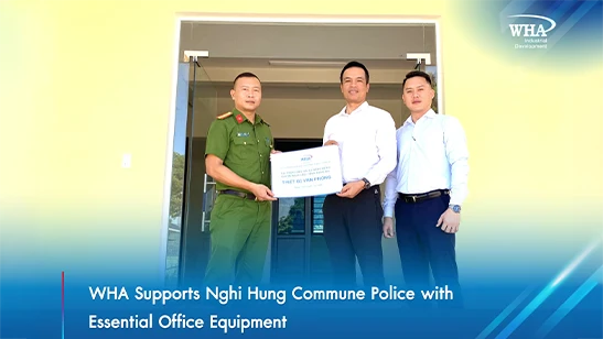 WHA Supports Nghi Hung Commune Police with Essential Office Equipment