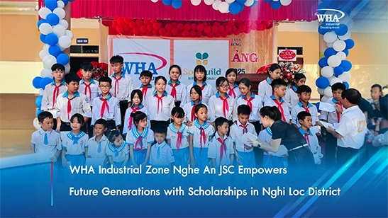 WHA Industrial Zone Nghe An JSC Empowers Future Generations with Scholarships in Nghi Loc District