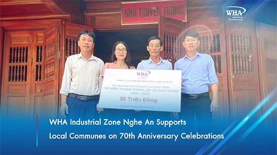 WHA Industrial Zone Nghe An Supports Local Communes on 70th Anniversary Celebrations