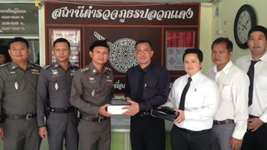 WHA Donates Portable Breath Alcohol Testers to Pluak Daeng Police Station
