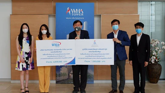 WHA Group, WHA Chairman and Dr Somyos Anantaprayoon Foundation Donate 10M to Fight COVID-19
