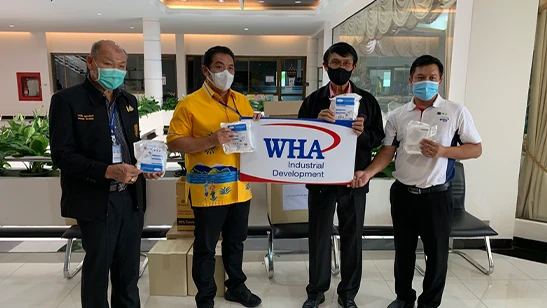 WHA Group Donates KN-95 Masks to Pattaya Administration to Support Local Communities