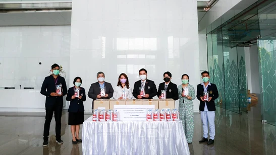 Mahidol University Faculty of Dentistry Donates Oral Care Products for COVID-19 Patients At Samut Prakan Ruamjai 5 (WHA)