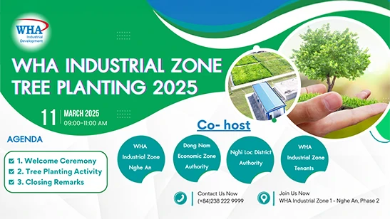 WHA Industrial Zone Nghe An to Launch Tree Planting 2025 Initiative Towards Net Zero Emissions