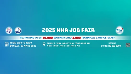 WHA Industrial Zone Nghe An to Host WHA Job Fair 2025 with Over 12,000 Employment Opportunities